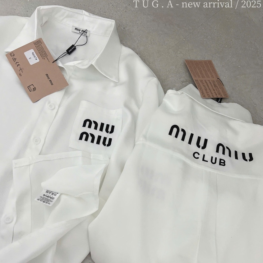 Áo Sơ Mi Mi Mi In Ngực và Lưng KCloset Somi Nữ Chất Cotton Mềm Mịn Nữ Tính NA710