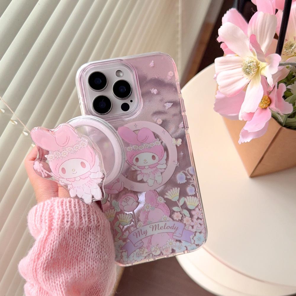 Ốp Lưng Cứng Tương Thích Với iPhone 13 13Pro 13ProMax 14 14Pro 14ProMax 15 15Pro 15ProMax 16 16Pro 16ProMax Ốp Nam Châm Họa Tiết Giai Điệu Hoa Cổ Tích