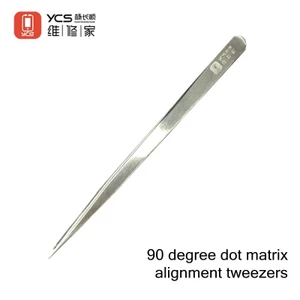 YCS Độ Cứng Cao 90 Độ Sửa Chữa Mặt Dot Matrix Nhíp Cho 13 / 14 Miễn Phí Mở Chấm Ma Trận Căn Chỉnh Sửa Chữa Nhíp Dụng Cụ