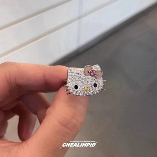 Nhẫn sáng bóng kitty cô gái nóng bỏng thiên niên kỷ dễ thương