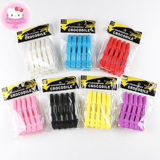 Moonlights 5 Cái / lốc Nhựa Làm Tóc Kẹp Móng Vuốt Phần Cá Sấu Kẹp Cắt Tóc Cho Salon Tạo Kiểu Tóc Phụ Kiện Kẹp Tóc EN