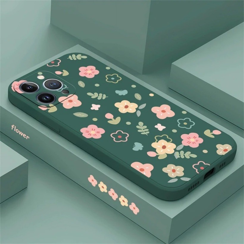 Ốp điện thoại silicon mềm chống sốc cho Realme Note 60 60X GT Neo 5 3 2 3T Master Edition Q3 Pro Vỏ hoa oải hương hướng dương sang trọng