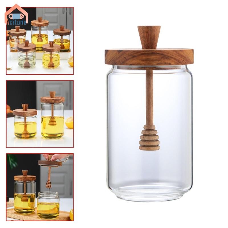 Mật Ong Thủy Tinh Lọ Mật Ong Trong Suốt Bảo Quản Mật Ong Hộp Đựng Nước Ngọt Văn Phòng Xi-rô Bàn Ăn