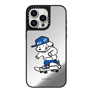 Trượt Ván Chó Gương Cứng Ốp Lưng Điện Thoại iPhone 17 Pro Max 16 Plus 15 14 13 12 11 Ốp Lưng Chống Sốc Phía Sau Acrylic Vỏ