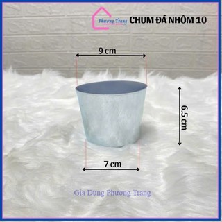 Chung đá nhôm, ly làm đá bằng nhôm, khuôn nhôm tròn - Phương Trang