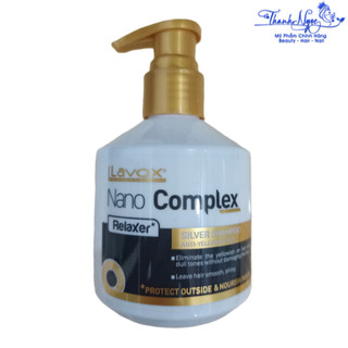 Dầu gội tím khử vàng LAVOX NANO COMPLEX Silver Shampoo 200ml ( New ) [ TN ]
