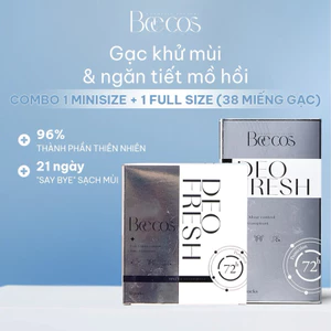 Combo 38 Gạc lau khử mùi và giảm tiết mồ hôi tay, chân và nách DEO FRESH Beecos