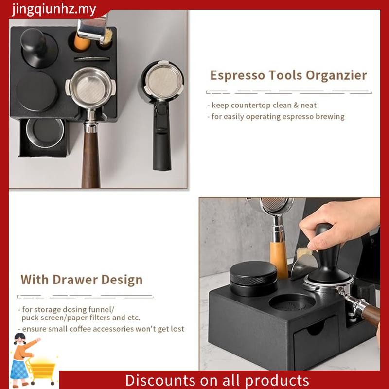 Espresso Tamping Trạm Tổ Chức Cà Phê Tam Giác Giá Đỡ Cho 58mm 54mm 51mm Epsresso Portafilter Dụng Cụ Cà Phê Organzier