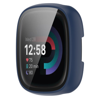 Dành Cho Fitbit Versa 4 / Sense 2 2in1 Vỏ PC Cứng Kính Cường Lực Bảo Vệ Màn Hình Vỏ Bảo Vệ