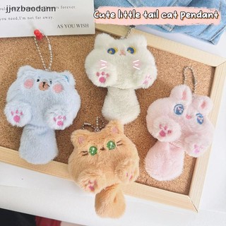 [JJNZDD] Móc Khóa Dễ Thương Sang Trọng Đồ Chơi Búp Bê Hoạt Hình Mèo Con Thú Nhồi Bông Mềm Móc Khóa Ba Lô Ch Túi Mặt Dây Chuyền Trang Trí Quà Tặng ELWW