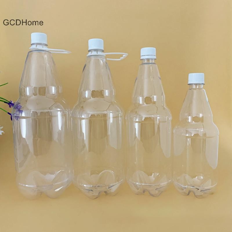 Gcdhome 1 Nước Trong Suốt Bảo Quản Hộp Đựng Bia Chai Rỗng Chai Juicing Có Nắp Bình Uống Cho Tủ Lạnh Nước ép Soda Di Động HOT