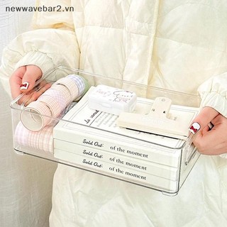 [Mới] Hộp Bảo Quản Acrylic Mỹ Phẩm Để Bàn Hộp Nhựa Trong Suốt Ký Túc Xá Hộ Gia Đình Mặt nạ Da Hộp Bảo Quản Tủ Lạnh.