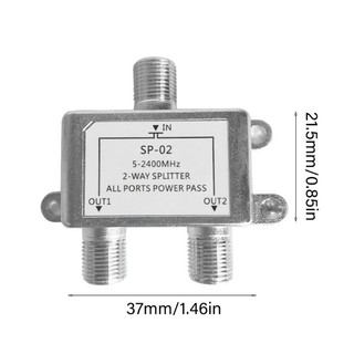 Charmantcc1 Bộ chia cáp Tín hiệu TV vệ tinh hai chiều cho SATV CATV 5-2400 MHz Trong nhà