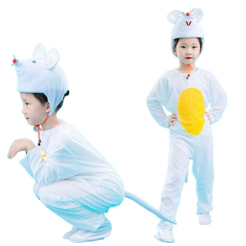 💕Chỗ💕 Quần Áo Trẻ Em Động Vật Múa Trang Phục Quần Áo Cho Bé Gái 3 Đến 14 Tuổi Chuột / Mèo / Ớt Trang Phục Mới Lạ Halloween Giáng Sinh