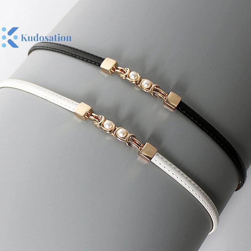 Kudosation Nữ Có Thể Điều Chỉnh Thắt Lưng Mỏng Cho Nữ Thời Trang Thiết Kế Phong Cách Skinny Áo Khoác Đầm Thắt Lưng Nữ