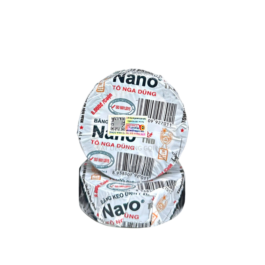 5 Cuộn Băng Keo Nano Điện Tô Nga Dũng Đen - Chính Hãng - Siêu Dính - Cách Điện An Toàn