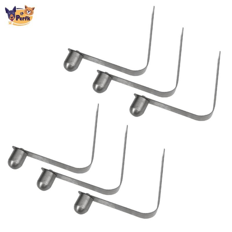 6 Miếng 8 Mm Thép Không Gỉ Kẹp Lò Xo Cắm Trại Ngoài Trời Lều Cực Chụp Nút Kẹp Đơn