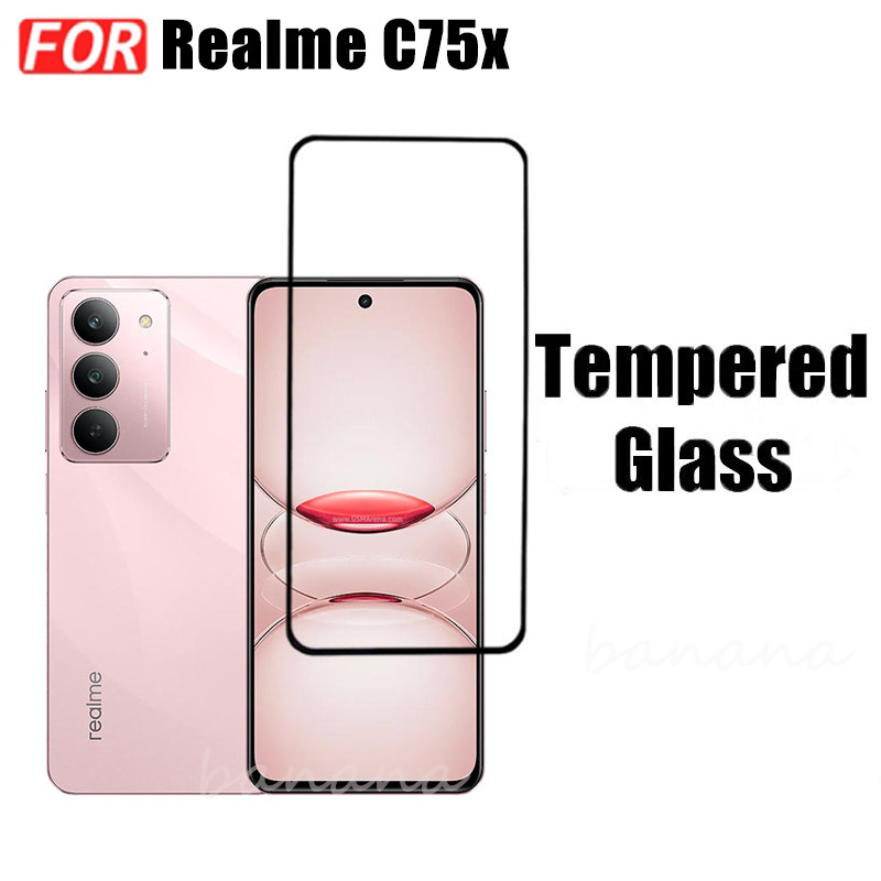 Phim kính cường lực 3 TRONG 1 Realme C75X cho Realme C75 Realme Note 60 60 60X Kính bảo vệ toàn màn hình + Phim ống kính máy ảnh + Phim mặt sau