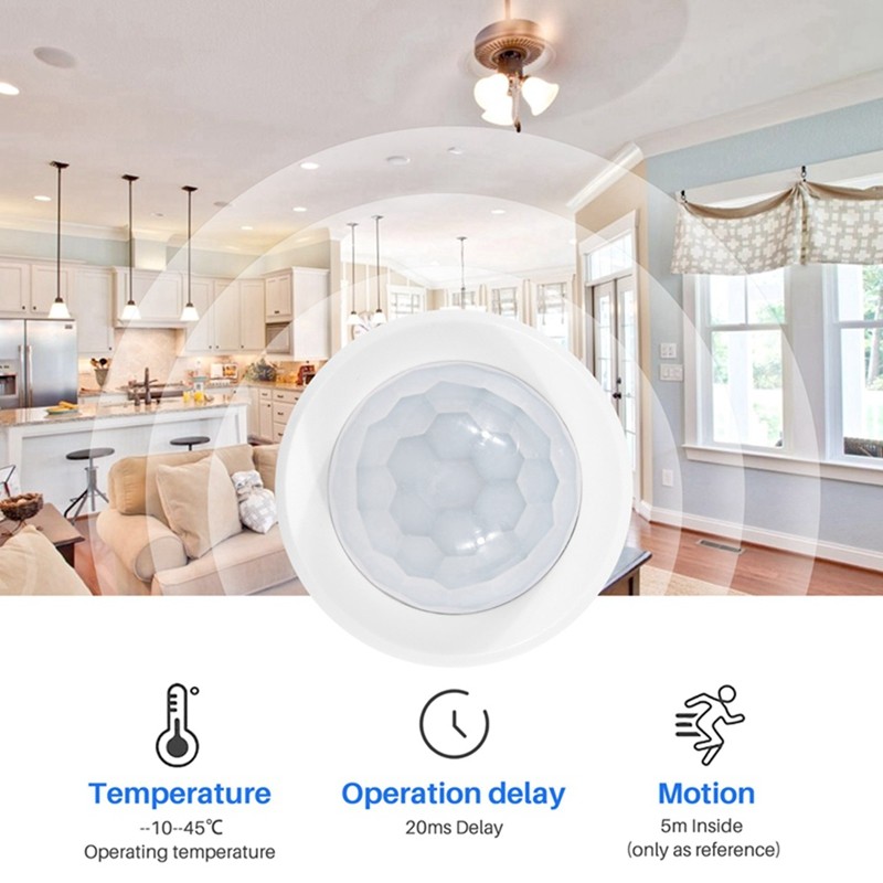 Tuya Zigbee PIR Cảm biến chuyển động Zigbee PIR Cảm biến chuyển động Điều khiển cuộc sống thông minh Hoạt động với gia đình