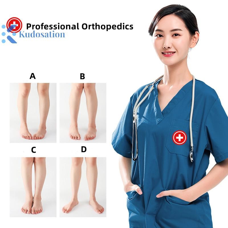 Kudosation Silicone Chỉnh Hình Đế Cho Chân O / X Loại Chân Valgus Varus Chỉnh Plantar Fasciitis Gel Đế Lót Nam Châm Massage Chăm Sóc Bàn Chân