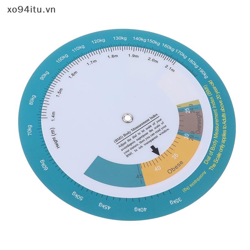 Xoitu Bánh xe BMI cỡ lớn, Máy đo BMI, Thước đo BMI Khỏe mạnh, Máy đo đường huyết y tế, Thước PVC VN