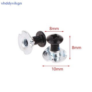 VHDD 10 Cặp Giày Trượt Ván Vít Nội Tuyến Con Lăn Trượt Thay Thế Sửa Chữa Gắn Vít Đai Ốc Bu Lông Phần Con Lăn Trượt Giày Phụ Kiện VN