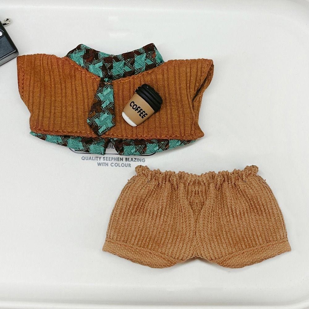 Quần Áo Búp Bê WANYEDI, Đồng Phục Học Sinh Búp Bê Nâu Xanh 10cm, Sáng Tạo Chụp Ảnh Chống Đỡ Nhà Chơi Cosplay Áo Búp Bê Quần Phù Hợp Với Đồ Chơi