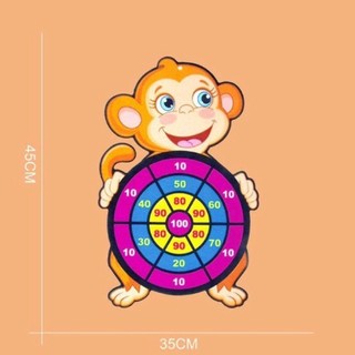 Ném Bóng Dính, Bảng Bóng Ném Dính Hình Con Vật Tặng Kèm 3 Bóng Và Móc Dính
