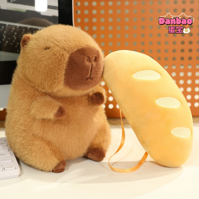 ((BT Gấu) Bánh Mì Capybara Đồ Chơi Sang Trọng Có Thể Kapibara Búp Bê Quà Tặng Cho Trẻ Em Quà Tặng Sinh Nhật Danbao Đồ Chơi