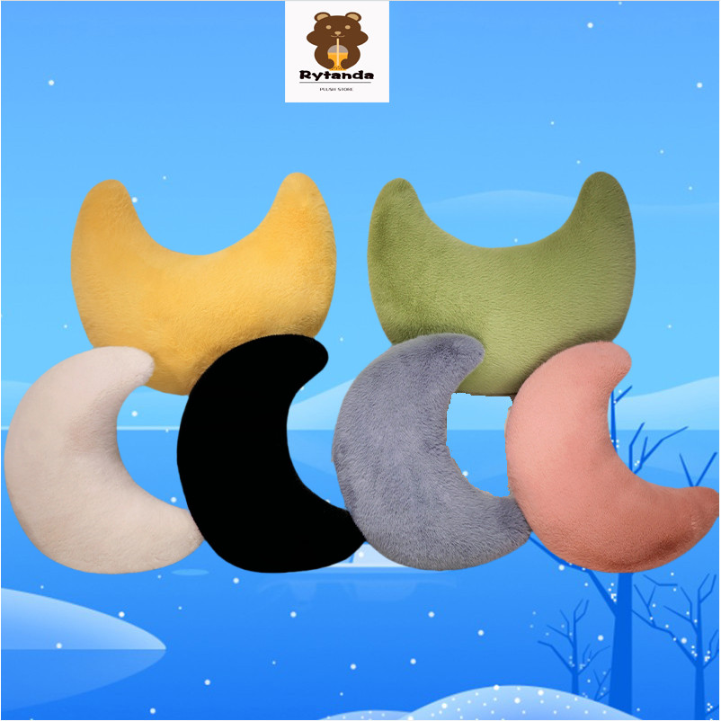 Rytanda Mặt Trăng Gối Dễ Thương Mặt Trăng Hồng Sang Trọng Búp Bê Mềm Sofa Đệm Nhà Phòng Ngủ Văn Phòng Nghỉ Ngủ Gối Trẻ Em Bạn Gái Quà Tặng Sinh Nhật