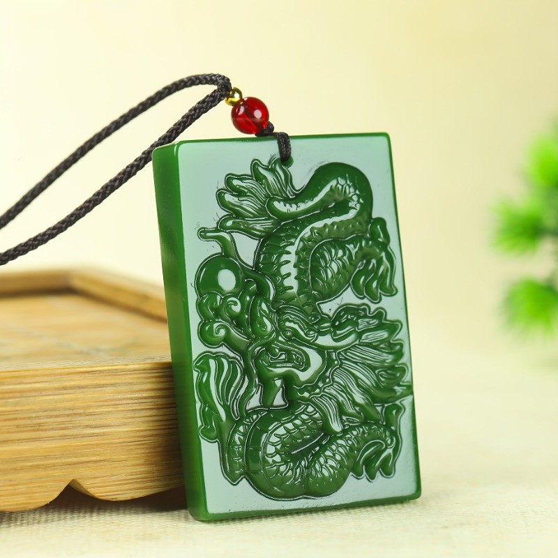 Vòng cổ mặt dây chuyền thương hiệu rồng nam Phù hợp với quà tặng gấp đôi thời trang