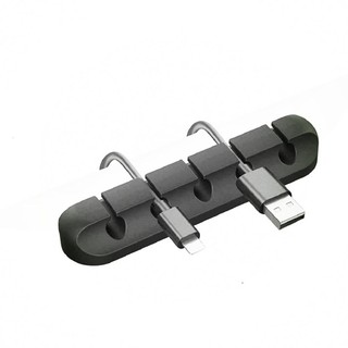 Bộ sắp xếp cáp MEGOCE, Bộ cuộn cáp USB linh hoạt bằng silicon, Giá đỡ dây để bàn màu đen cho bàn phím chuột Bảo vệ tai nghe