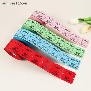SRVN 1000 Chiếc Nhiều Màu Sắc Có Thể Xé Raffle Vé Đôi Cuộn Vé Nhập Học Trò Chơi Vé Cho Sự Kiện Lễ Hội Phần Thưởng Lớp Nhập Học.