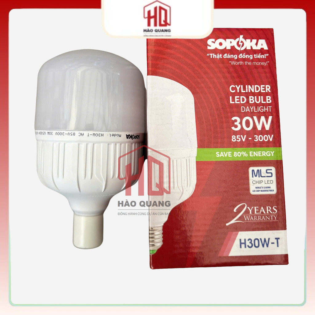 2 Bóng đèn led cao cấp Sopoka hàng Việt Nam (30w/60w)