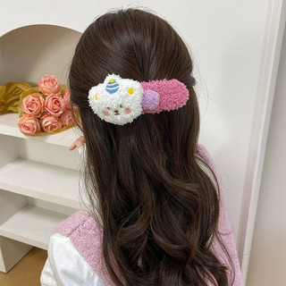 [3-5 Ngày Đến] Kẹp Tóc Gấu Bông Sang Trọng Lớn 12cm Thiết Kế Hoạt Hình Dễ Thương, Phụ Kiện Tóc Vải Mềm Cho Nữ Bé Gái Sử Dụng & Tiệc Hàng Ngày