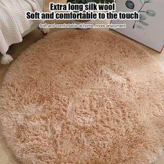 Thảm Tròn ALMA1, Thảm Mềm Mại Sang Trọng 40cm Phòng Khách, Thảm Lông Dày Màu Trơn Chống Trơn Trượt Chất Lượng Cao Cho Phòng Khách Trang Trí Nhà Phòng Ngủ