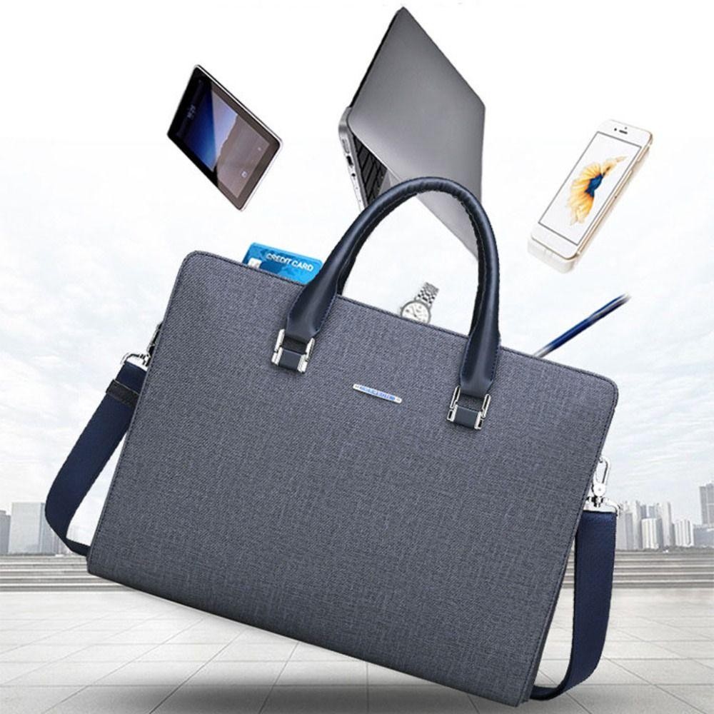 Túi xách nam HOBBYIN, Cặp đôi công sở chất lượng cao 14 Inch, Túi Messenger dung tích lớn thông thường thời trang