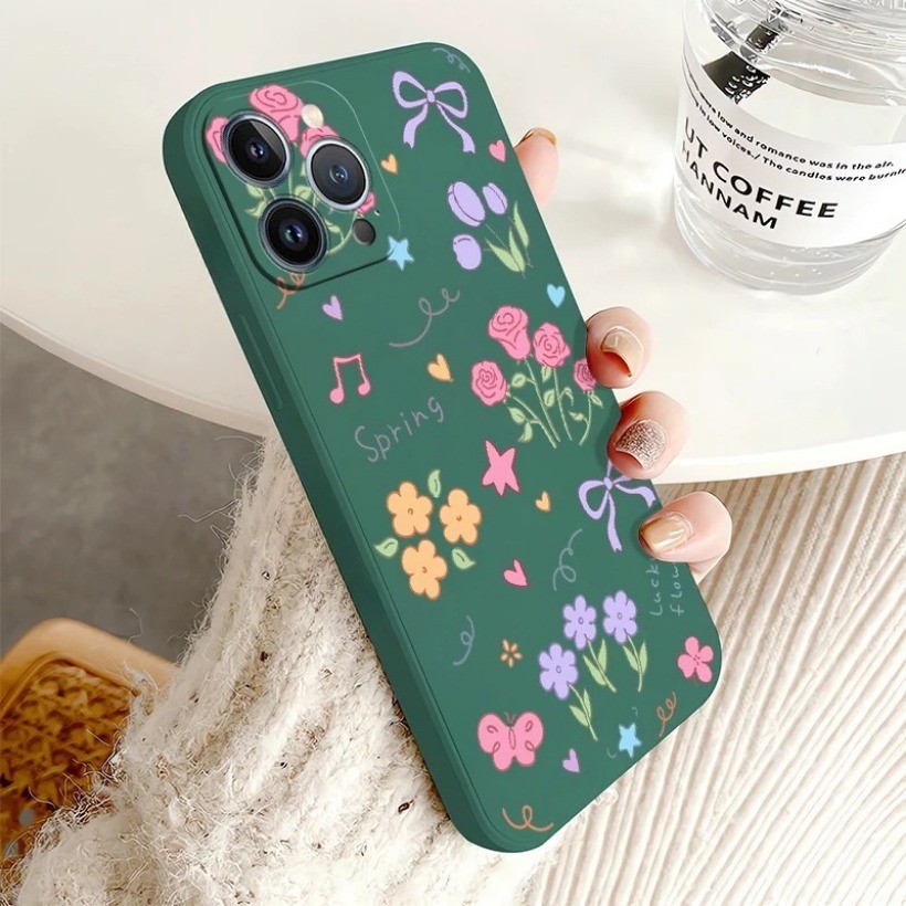 Ốp Điện Thoại Silicon Mềm Chống Sốc Cho Huawei Nova 13i 7i 3i 4e 5T Y70 Y71 Y72 Y7A Y9S Y9 Prime 2019 Vỏ Bướm Trong Vườn Lãng Mạn
