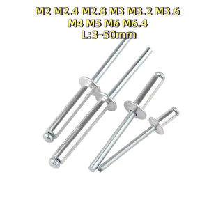 Nhôm Đinh rive rút M2m2.4 M2.8 M3M3.2 M3.6 M4M5M6.4