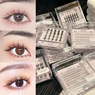 Mặc du lịch Hỗn hợp Hoa hướng dương Lười Bộ ba phân đoạn tự nhiên Lông mi giả dày uốn cong