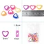 Flgo 100 Chiếc Acrylic Trái Tim Hoa Bướm Hình Hạt Trang Sức Linh Kiện Vòng Cổ Vòng Tay Móc Khóa Quyến Rũ Handmade Gif