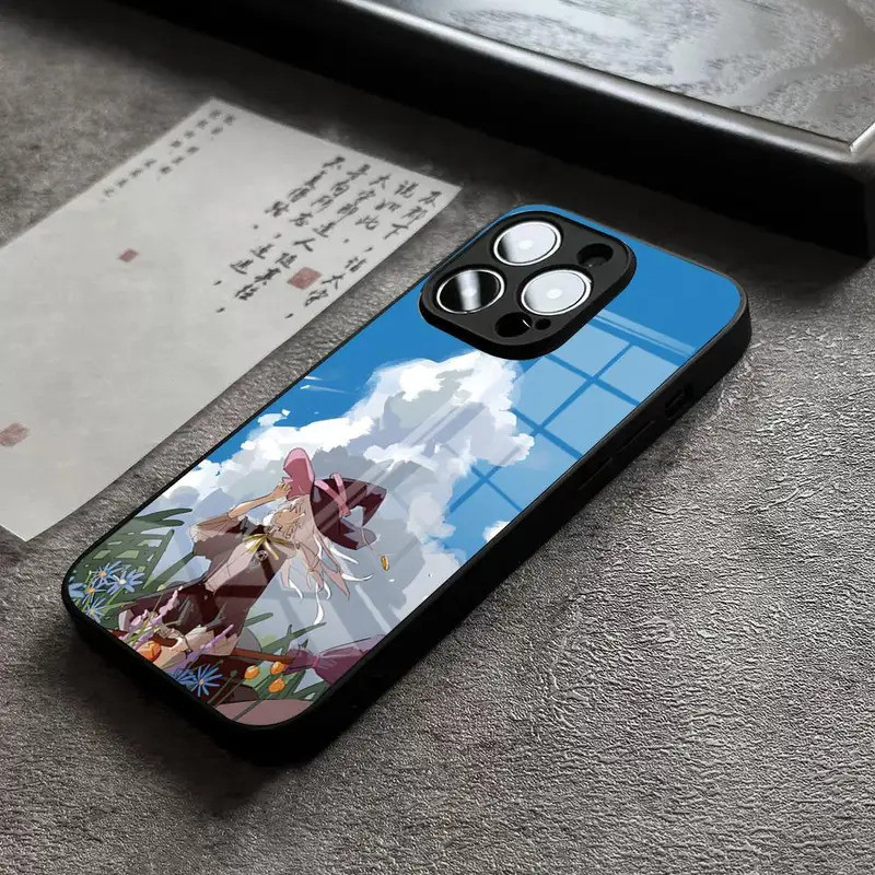 BK-1 Anime Dễ Thương Elaina Ốp lưng iPhone 17,15 Pro Max 14 Plus 12 Mini 11 13 X XR XS 8 7 Plus SE Ốp Lưng Kính Cường Lực