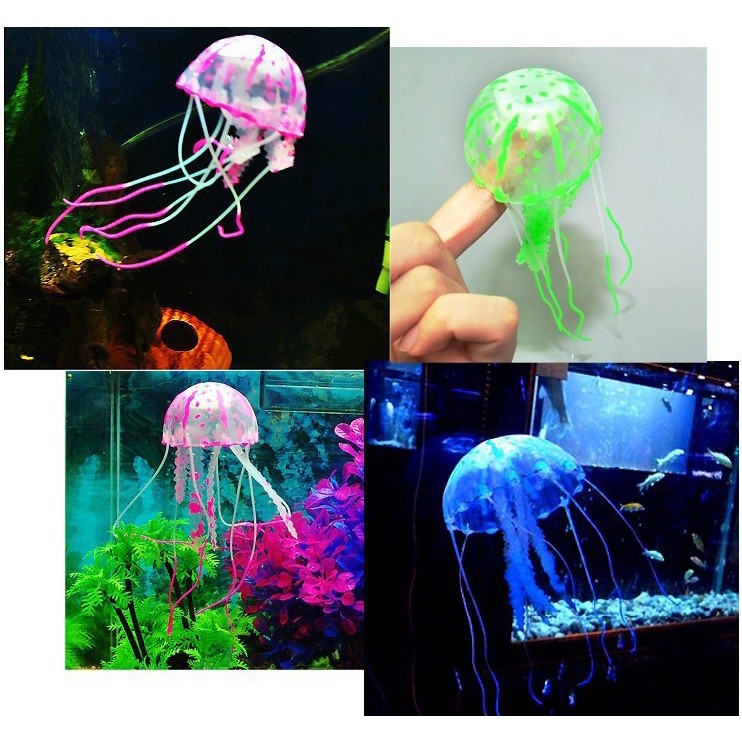 Sứa Biển Nhân Tạo Nhiều Màu Trang Trí Bể Cá Cảnh