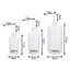 JKDESIGN 1 Chai Rửa, Chai Đo Phòng Thí Nghiệm Nhựa Đo, 250 / 500 / 1000ml Giặt Sạch Hình Xăm Trắng Bóp Chai Đồ Trang Điểm