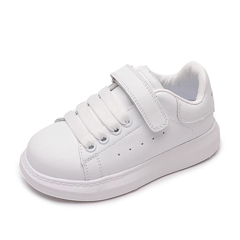 Hàng sẵn có McQueen Giày trắng trẻ em Phong cách mới Giày thể thao bé trai thoáng khí Giày thể thao phù hợp cho mọi trận đấu Giày đi học