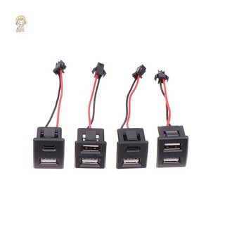 Twe 1PC Đen Hai Lớp USB Nữ Đế Type-C Ổ Cắm Sạc Ổ Cắm Điện Có Đầu Nối Cáp Cổng Sạc USB Giao Diện Dữ Liệu VN