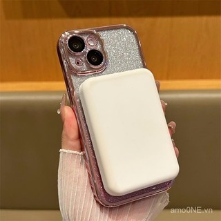 Ốp điện thoại cho Xiaomi 13 Lite/Xiaomi CIVI 2 5g Ốp Chân đế vòng sạc không dây ốp TPU mềm dần dần lấp lánh ES001 pja