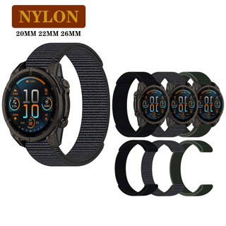20 / 22 / 26mm Nylon Loop Quick Fit Band Dây đeo cho Garmin Fenix 8 7 6 5 7X Fenix 6X GPS Pro Fenix 5 plus / bản năng 2 2s / 935 945 955 965