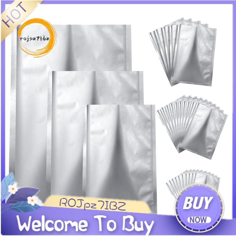 25 Miếng 3 Kích Cỡ Mylar Nhôm Lá Túi, Lá Phẳng Nhiệt Niêm Phong Túi Bảo Quản Túi Đựng Thực Phẩm Cà Phê Trà Đậu
