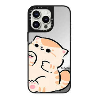 Cat Cặp Đôi Phong Cách Gương Cứng Ốp Lưng Điện Thoại iPhone 16 Pro Max 16 Plus 15 Pro Max 14 13 12 11 Ốp Lưng Acrylic Phía Sau Chống Sốc